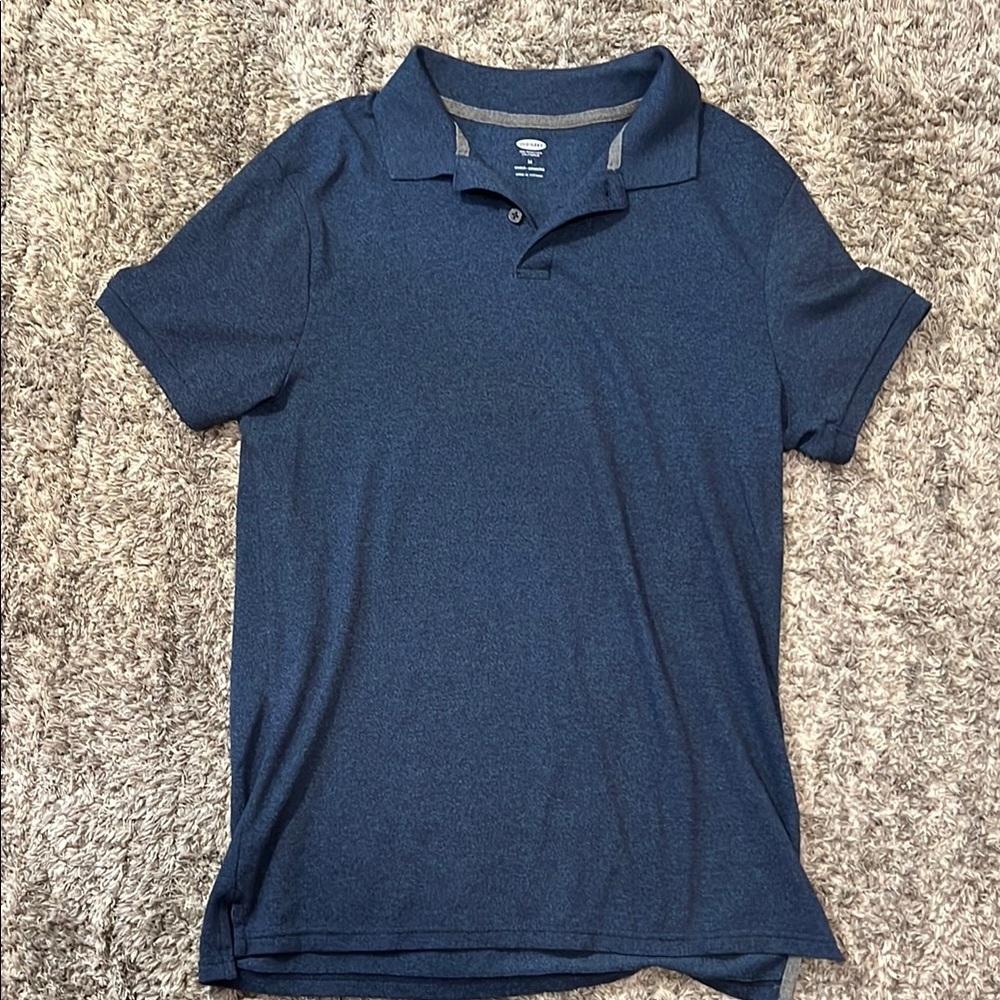 Old Navy Blue Polo Shirt Classic Design